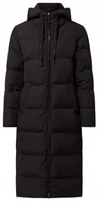 Płaszcz pikowany z watowaniem model France BRAX czarny damski