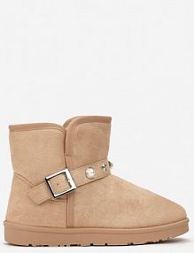 Beżowe śniegowce Abrams ballada damskie