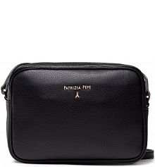 Torebka listonoszka Patrizia Pepe czarna