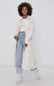 Płaszcz adidas Originals  beżowy damski  H35631