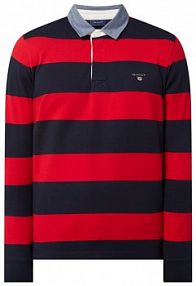 Żakiet biznesowy zapinany na dwa guziki z czystej żywej wełny Gant czerwony