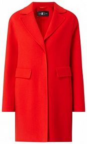 Płaszcz wełniany z kaszmirem LUISA CERANO czerwony damski EAN 458998 4080
