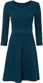 Sukienka dzianinowa z ażurowym wzorem  Bonprix