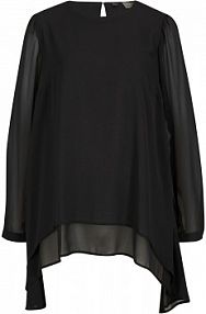 Długa tunika z dłuższym tyłem  Bonprix