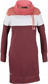 Sukienka dresowa z dużym kołnierzem  Bonprix