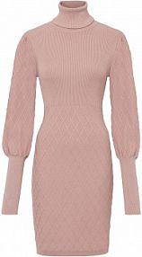 Sukienka dzianinowa z golfem  Bonprix