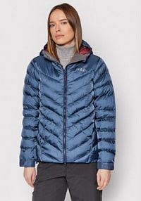 Kurtka puchowa Rab niebieska damska 