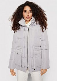 Kurtka puchowa Patrizia Pepe szara damska Zimowa
