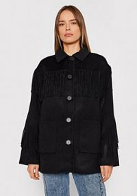Płaszcz The Kooples czarny damski Wełniany
