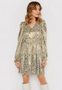 Sukienka codzienna YAS złota 