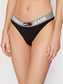 Stringi Tommy Jeans czarne 