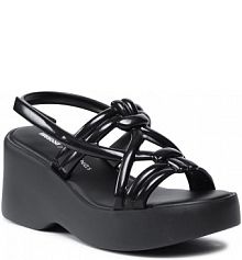 Sandały na obcasie Melissa czarne