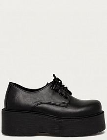 Półbuty sznurowane Altercore  czarne damskie SPELL.VEGAN.B