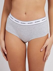 Bawełniane bokserki ze stretchem  szare Guess damskie