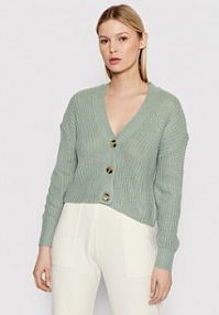 Kardigan ONLY zielony Carol 15211521  Relaxed Fit