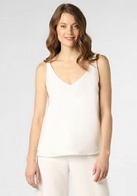 Top  Kobiety Sztuczne włókno biały jednolity 36 Swing damski