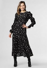 Sukienka    Zangle czarna/wielokolorowa Essentiel Antwerp