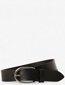 Pasek skórzany Kobiety skóra czarny jednolity 105 Vanzetti damski