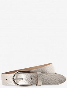 Pasek skórzany Kobiety skóra szary jednolity 105 Vanzetti damski