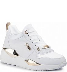 Półbuty na koturnie Guess białe