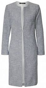 Kurtka z efektowną przędzą Swing niebieska damska