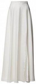 Długa spódnica o linii A Swing biała EAN 2AC00600
