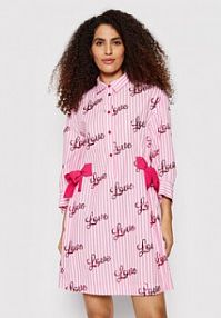 Sukienka koszulowa Silvian Heach różowa 
