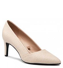 Czółenka Calvin Klein beżowe Szpilki Essential Pump 70 HW0HW00847