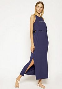 Sukienka letnia Emporio Armani granatowa 262643 0P315 15434  Regular Fit