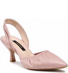 Sandały na obcasie GINO ROSSI różowe