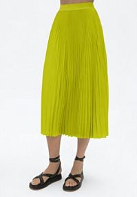Spódnica plisowana Simple zielona 