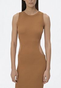 Sukienka letnia Simple brązowa 