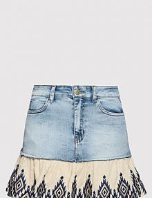 Spódnica jeansowa Desigual niebieska 