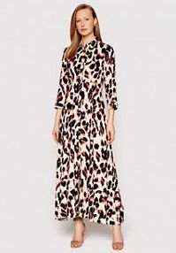 Sukienka koszulowa YAS beżowa 