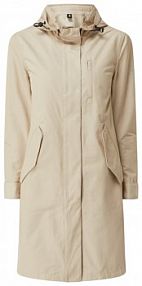 Parka z odpinanym kapturem model Lisalf ECOALF beżowa EAN GAJKLISAJ1490WS22