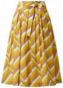 Spódnica midi z kontrafałdami Windsor żółta EAN 30031574