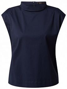 Top bluzkowy z dodatkiem streczu Windsor granatowy damski