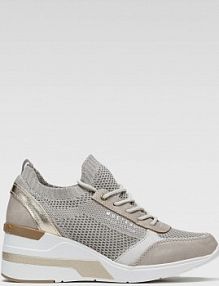 Półbuty mustang beżowe damskie 1303-303