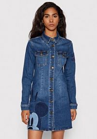 Sukienka jeansowa Desigual granatowa 