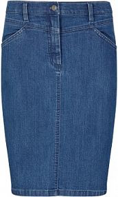 Spódnica dżinsowa ze stretchem  Bonprix