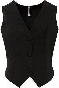 Kamizelka garniturowa uszyta z wytrzymałego materiału interlock  damska Bonprix