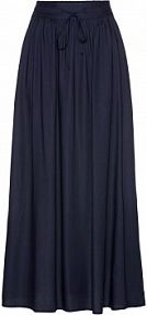 Spódnica maxi z wiskozy z wygodnym ściągaczem w talii z wiązanym paskiem  Bonprix