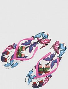 Japonki Desigual  różowe damskie  22SSHP04.100