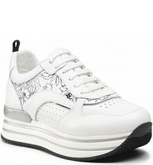 Półbuty na koturnie Lumberjack białe Hilda SWA0312-003 CA001 White