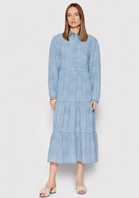 Sukienka koszulowa PINKO niebieska 