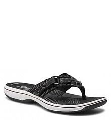 Japonki Clarks czarne damskie Brinkley Sea 261292944