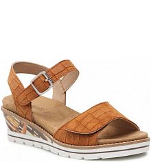 Sandały na obcasie Comfortabel brązowe 710089-21 Tan