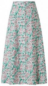 Długa spódnica z kwiatowym wzorem model Fadila EDITED zielona EAN EDT4015006