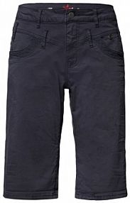 Bermudy zapinane na guzik i zamek błyskawiczny Buena Vista niebieskie damskie EAN 888-B5746