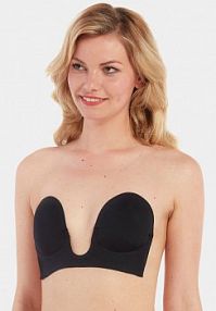 Biustonosz samonośny   pushup   Luve Bra czarny MAGIC Bodyfashion